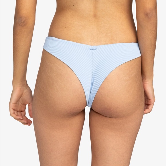 Roxy Love V-Cut Cheeky Bikini Bottom - Baby Blue - NWOT - Picture 3 of 8
